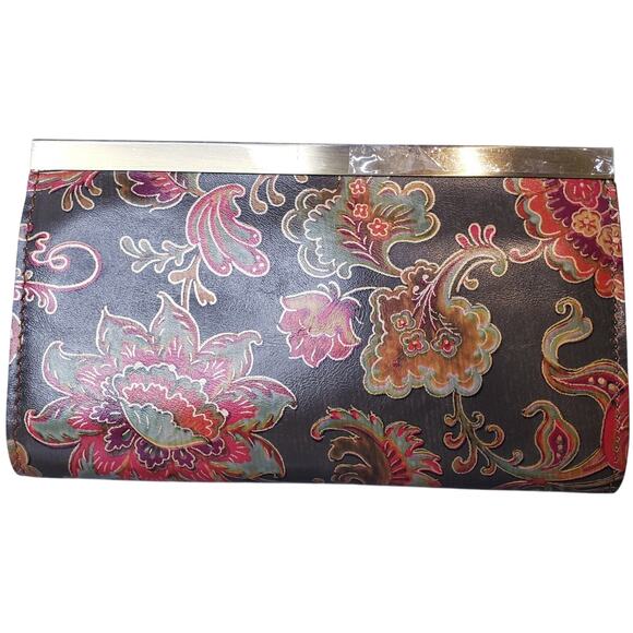 NEW PATRICIA NASH Cauchy Wallet Clutch in Italian Floral Paisley RFID Protected - Picture 2 of 9